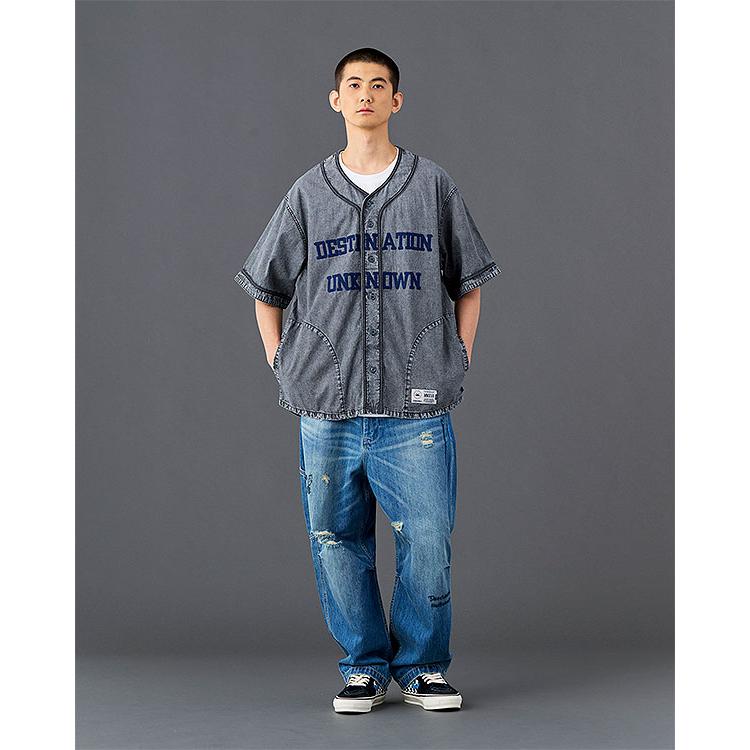 リベレイダース パンツ Liberaiders DAMAGED DENIM SARROUEL PANTS メンズ デニムパンツ サルエルデニム 送料無料 ストリートの画像