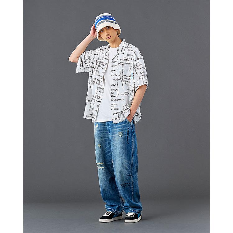 リベレイダース パンツ Liberaiders DAMAGED DENIM SARROUEL PANTS