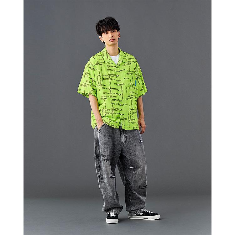 リベレイダース パンツ Liberaiders DAMAGED DENIM SARROUEL PANTS