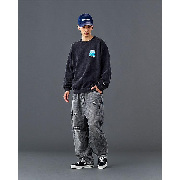 リベレイダース パンツ Liberaiders DAMAGED DENIM SARROUEL PANTS