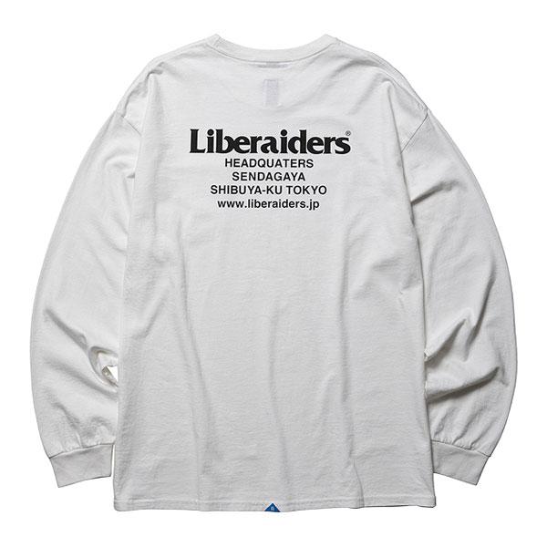 リベレイダース Tシャツ Liberaiders HEADQUARTERS L/S TEE メンズ 
