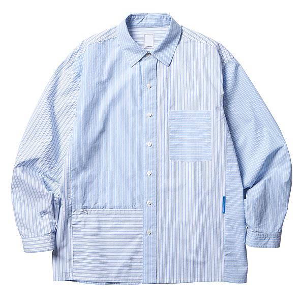 SALE セール リベレイダース シャツ Liberaiders PATCHWORK STRIPE