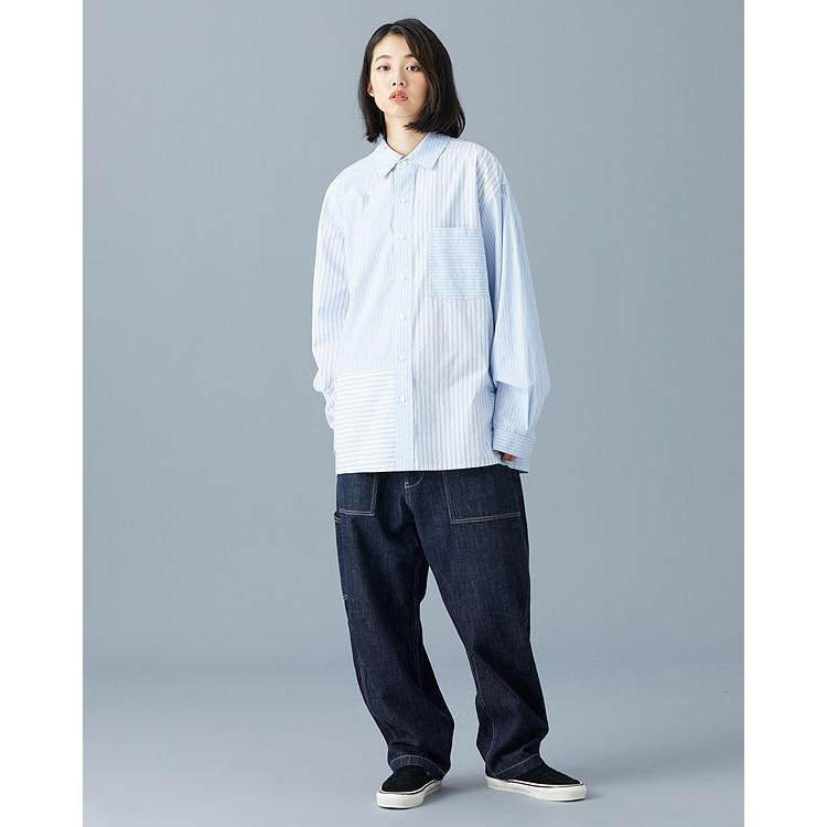 SALE セール リベレイダース シャツ Liberaiders PATCHWORK STRIPE