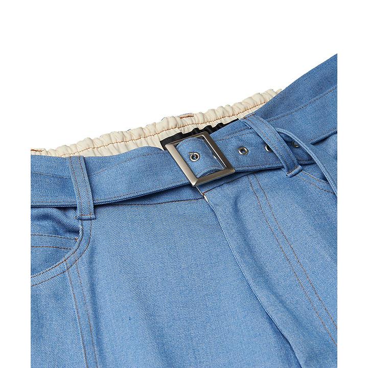 NO ID.（ノーアイディー） SALE セール パンツ ベルテッドルーズ