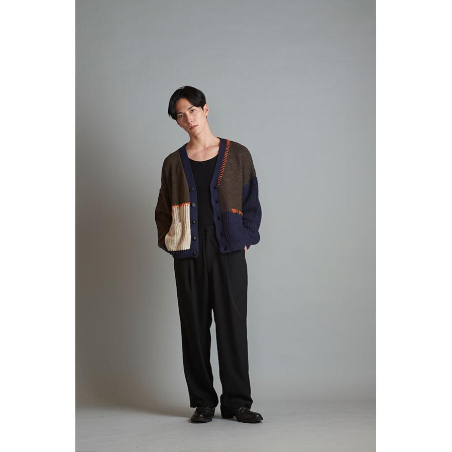 No ID. パネルチェンジングハンドニット パネルチェンジングハンドニットCD（カーディガン) | ノー