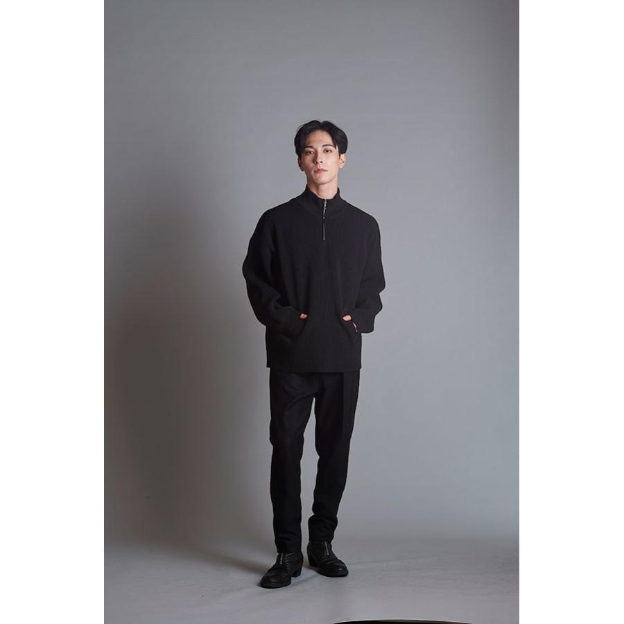 NO ID.（ノーアイディー） SALE セール ニット ハーフZIPニットPO