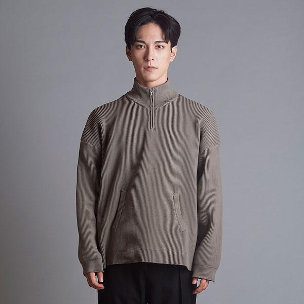 NO ID.（ノーアイディー） SALE セール ニット ハーフZIPニットPO