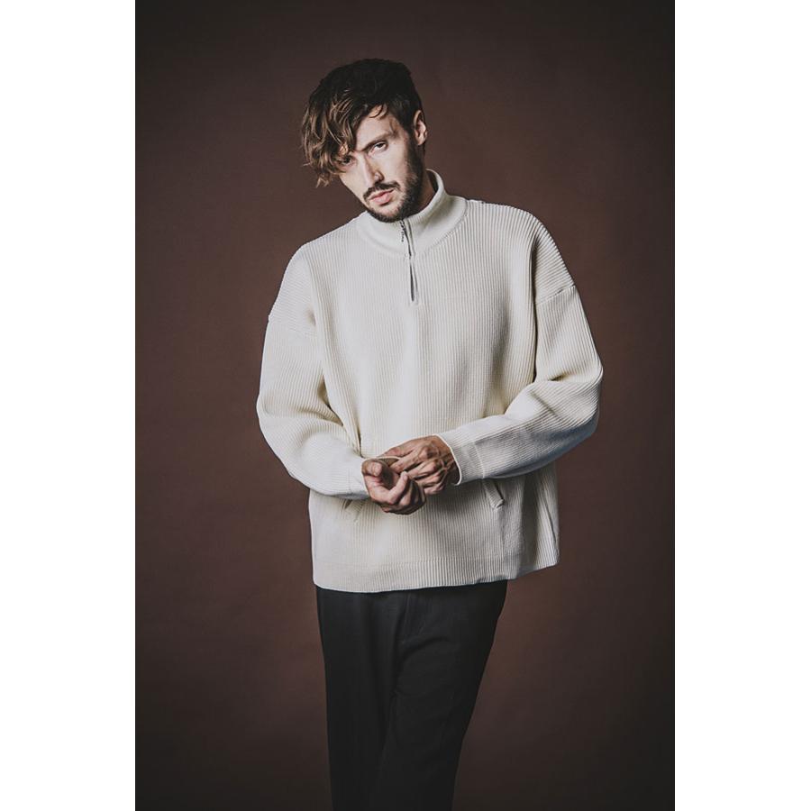 NO ID.（ノーアイディー） SALE セール ニット ハーフZIPニットPO