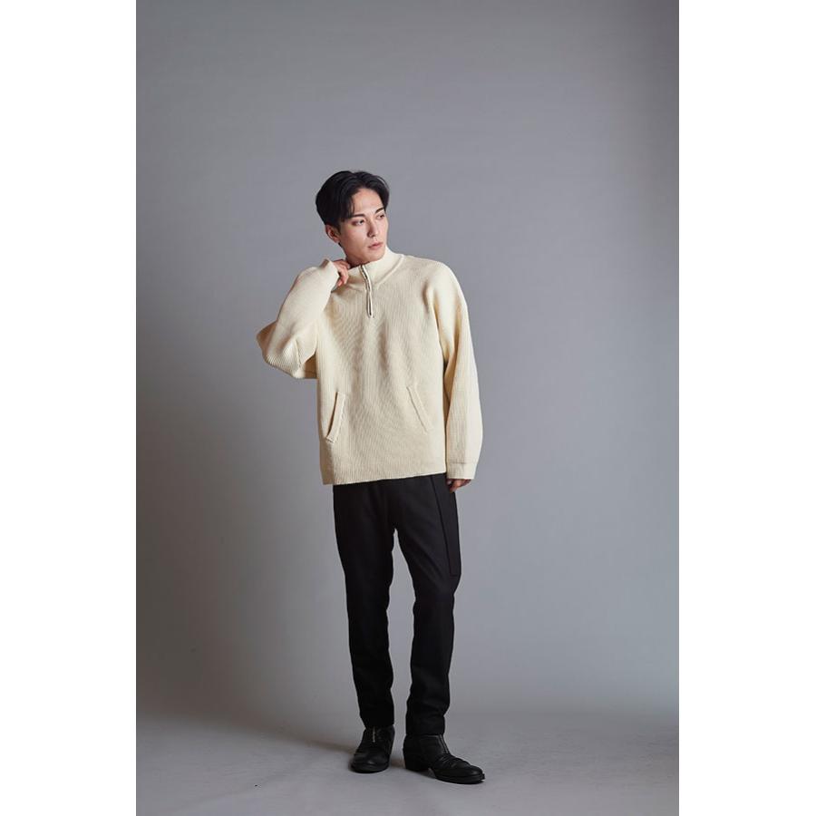 NO ID.（ノーアイディー） SALE セール ニット ハーフZIPニットPO