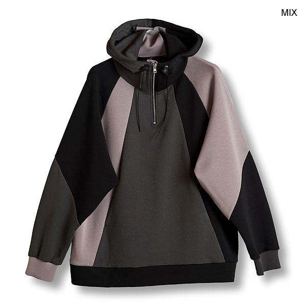 NO ID.（ノーアイディー） SALE セール パーカー ボリュームネック