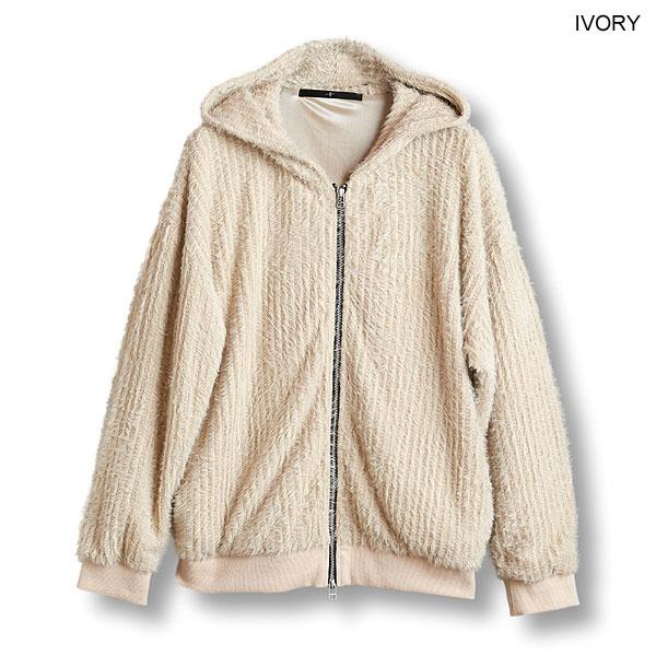 NO ID.（ノーアイディー） SALE セール パーカー フェイクファー