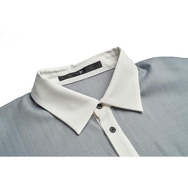 NO ID.（ノーアイディー） SALE セール シャツ クレリックBIG-ZIP-SH