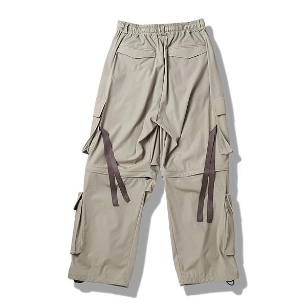 NO ID.（ノーアイディー） SALE セール パンツ イージーワイドテクノPT