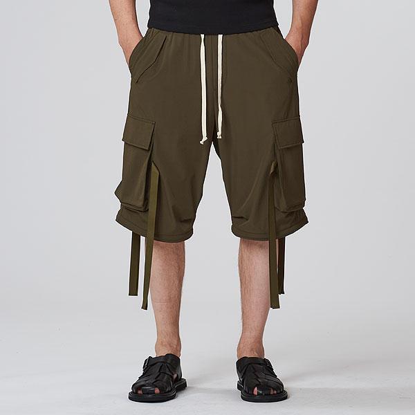 NO ID.（ノーアイディー） SALE セール パンツ イージーワイドテクノPT