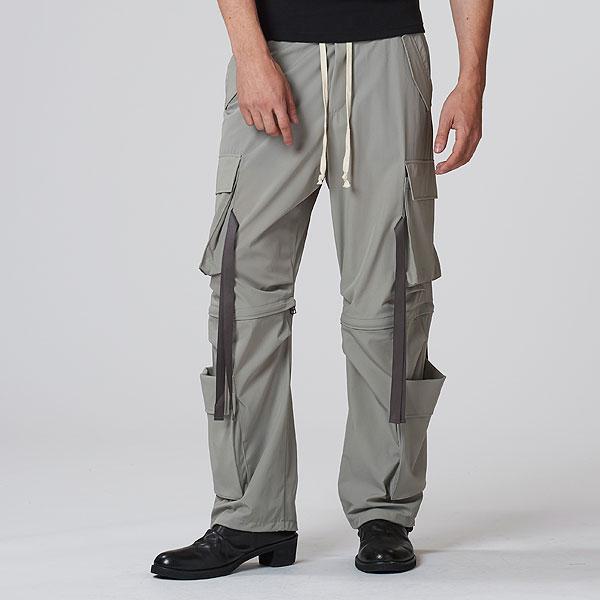 NO ID.（ノーアイディー） SALE セール パンツ イージーワイドテクノPT