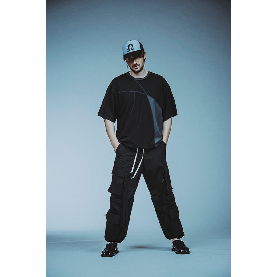 NO ID.（ノーアイディー） SALE セール パンツ イージーワイドテクノPT