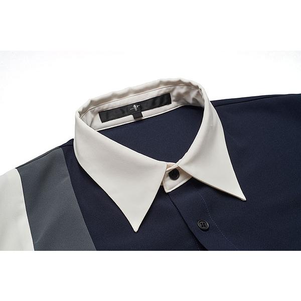 NO ID.（ノーアイディー） SALE セール シャツ マルチクレリックZIP-SH