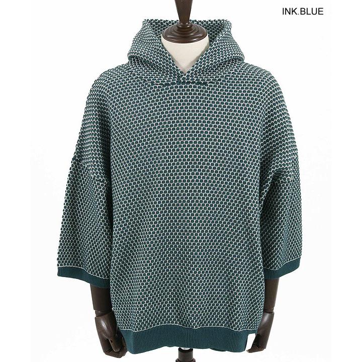 2024 春夏 先行予約 5月下旬〜6月上旬入荷予定 アンゲネーム パーカー ANGENEHM Uneven texture sweater short sleeve hoodie メンズ｜artif｜17