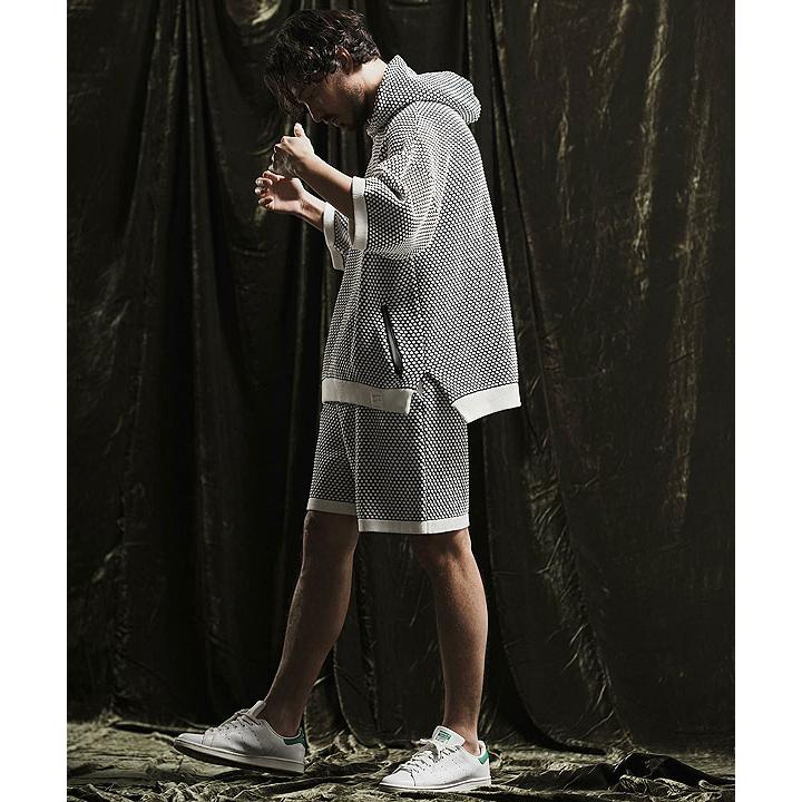 2024 春夏 先行予約 5月下旬〜6月上旬入荷予定 アンゲネーム パーカー ANGENEHM Uneven texture sweater short sleeve hoodie メンズ｜artif｜09