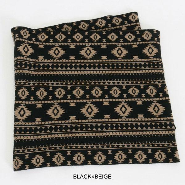 2024 秋冬 先行予約 10月上旬〜中旬入荷予定 ANGENEHM アンゲネーム Native pattern knit snood スヌード atfacc ANGENEHM（アンゲネーム） 2024 秋冬 先行予約 10月上旬〜中旬入荷予定