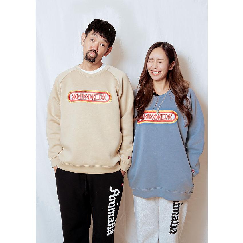 SALE セール アニマリア ANIMALIA スウェット Polygiene? CREW NECK - 80's Logo メンズ ダンボールニット_3
