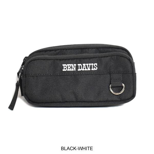 BEN DAVIS ブラック 筆箱 BEN DAVIS（ベンデイビス） ペンケース BEN DAVIS W PENCASE メンズ