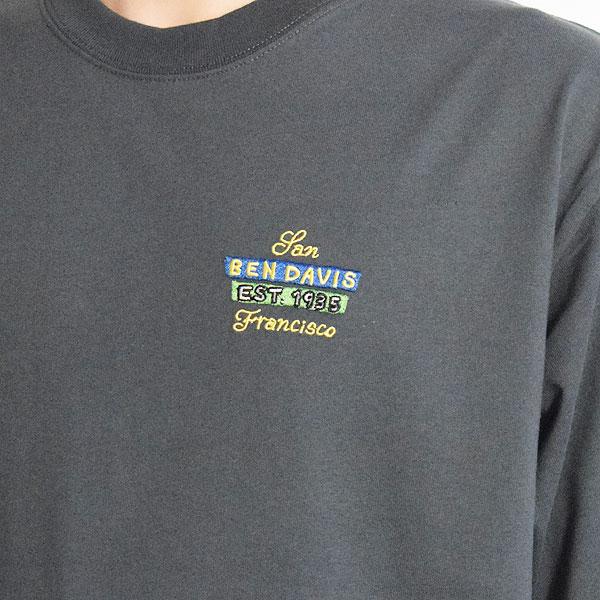 ベンデイビス Tシャツ BEN DAVIS TAPESTRY TEE -CHARCOAL- メンズ 半袖 バック プリント オーバーサイズ 送料無料 ストリート｜artif｜04