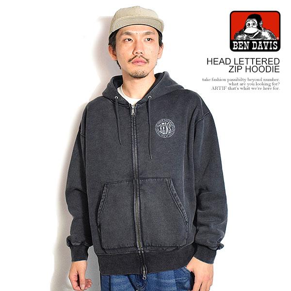 BEN DAVIS/WHITE LABEL ベンデイビス パーカー DAVIS HEAD LETTERED