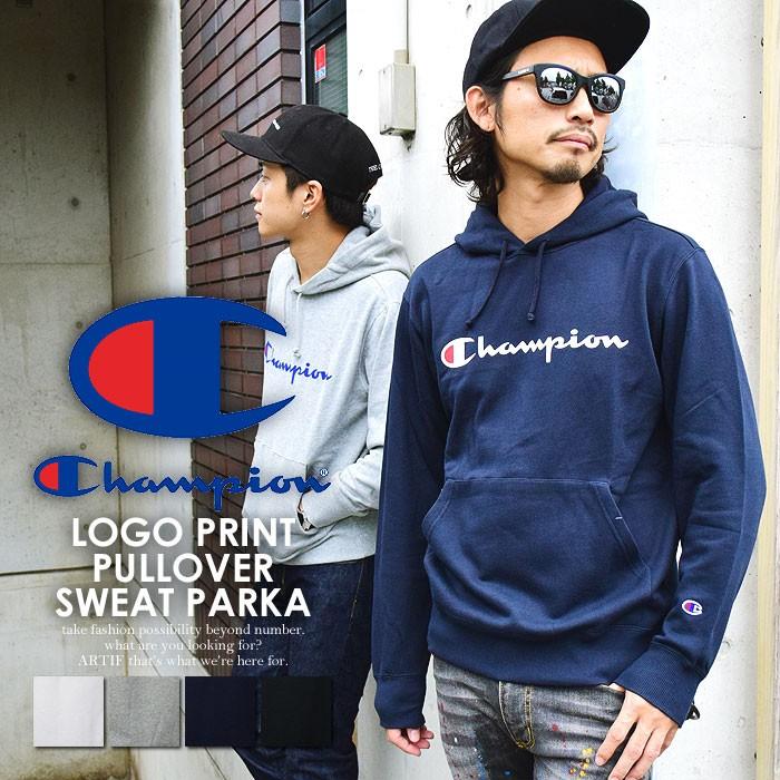 と*ん様 Champion Navyロゴ パーカー ボロ Reverse Weave Hoodie, C Logo – Champion