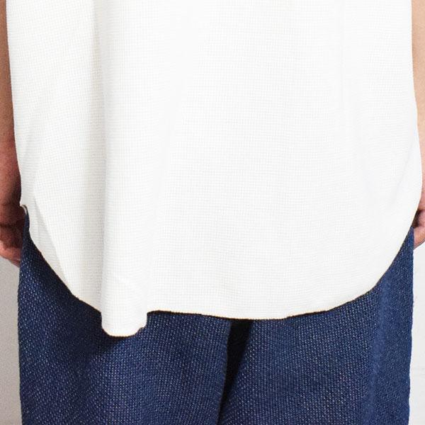 コアセルベート Tシャツ COACERVATE ZIP HENLEY NECK WAFFLE T-SHIRTS