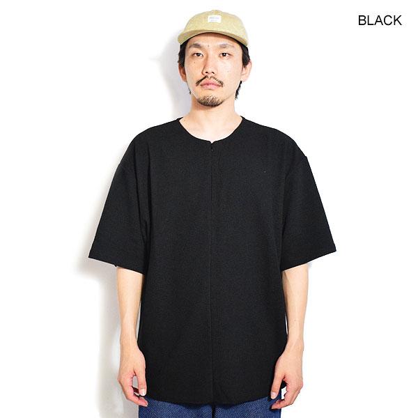コアセルベート Tシャツ COACERVATE ZIP HENLEY NECK WAFFLE T-SHIRTS