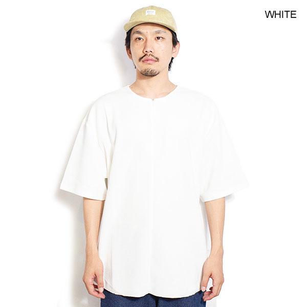 コアセルベート Tシャツ COACERVATE ZIP HENLEY NECK WAFFLE T-SHIRTS