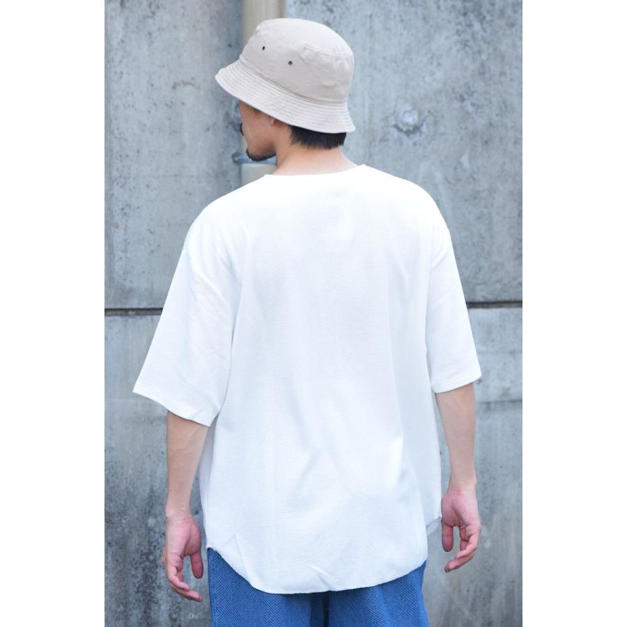 コアセルベート Tシャツ COACERVATE ZIP HENLEY NECK WAFFLE T-SHIRTS