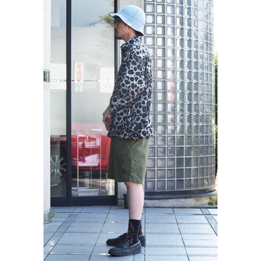 コアセルベート シャツ COACERVATE LEOPARD FLY FRONT 3/4 SLEEVE