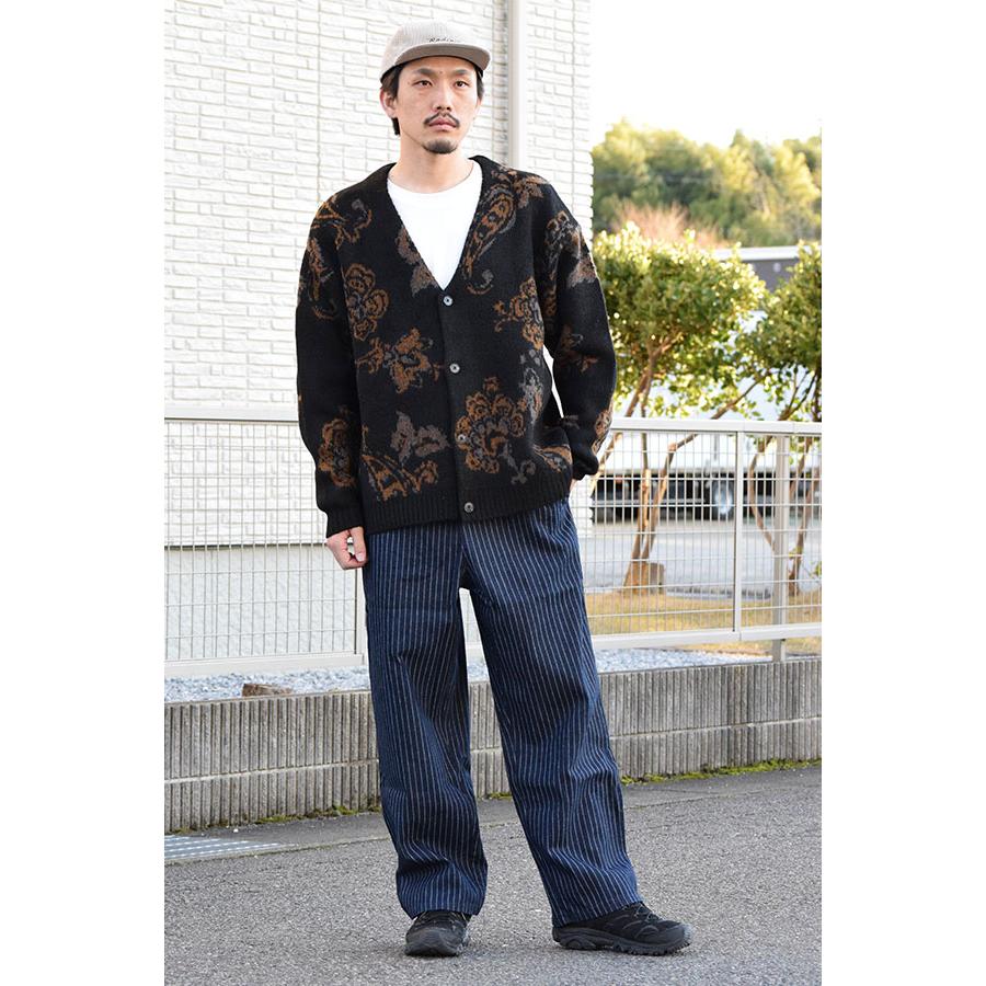 コアセルベート パンツ COACERVATE WIDE STRAIGHT STRIPE DENIM PANTS