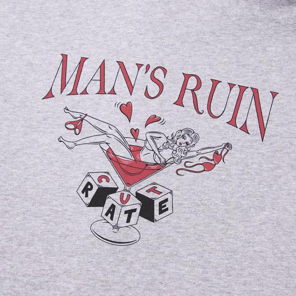 CUTRATE カットレイト MAN'S RUIN ZIP HD cutrate メンズ パーカー ジップパーカー スウェット 裏パイル 送料無料 ストリート atftps カットレイト パーカー CUTRATE MAN'S RUIN ZIP HD cutrate メンズ