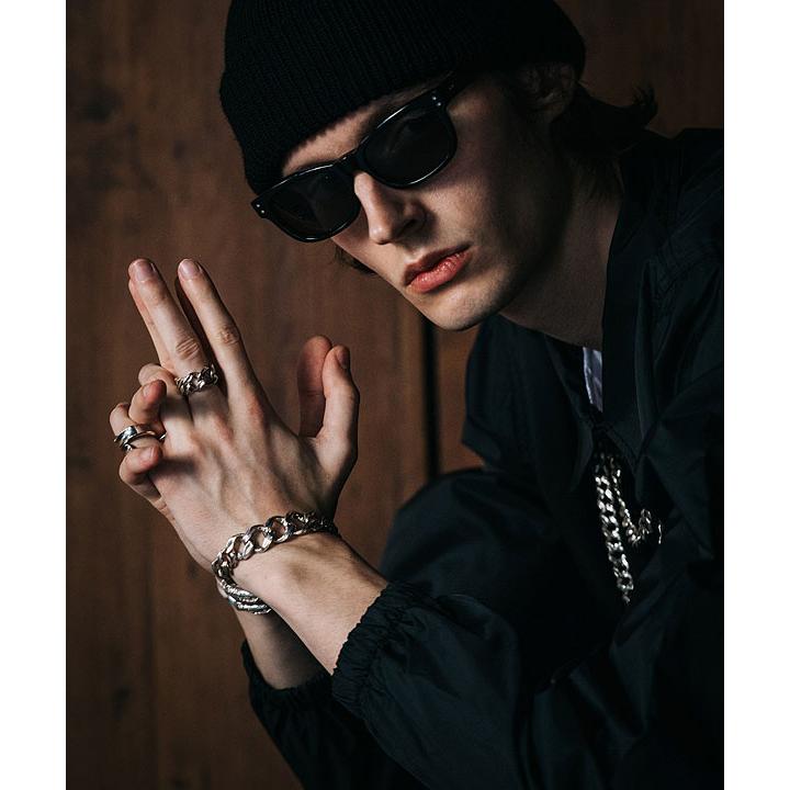 メーカー取り寄せ対応 クライミー ブレスレット CRIMIE LINK CHAIN GRADATION SILVER BRACELET 送料無料の画像