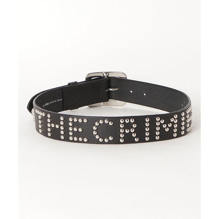 メーカー取り寄せ対応 クライミー ベルト CRIMIE CR LOGO LETTRER STUDDED BELT 送料無料 キャンセル不可の画像