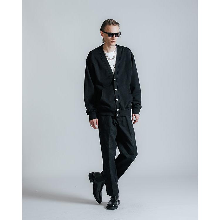 CRIMIEクライミー コットンニットカーディガン　ブラック　S CRIMIE（クライミー） カーディガン CRIMIE SWEAT CARDIGAN 送料無料