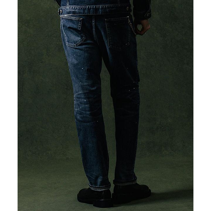 クライミー パンツ CRIMIE BORN FREE 2 REGULAR STYLE GARAGE USED SELVEDGE STRETCH JEANS メンズ デニムパンツの画像