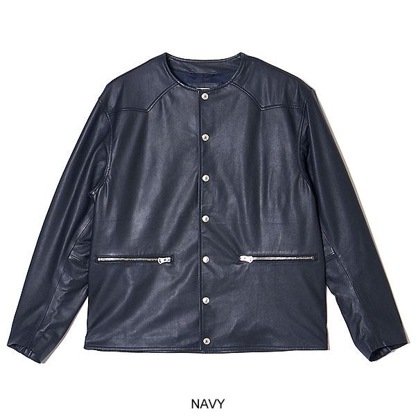 2026 春夏 先行予約 2月中旬〜下旬入荷予定 クライミー カーディガン CRIMIE LAMB LEATHER RIDERS CARDIGAN 送料無料の画像