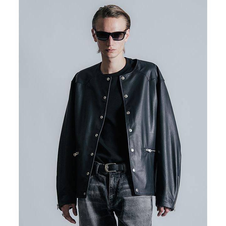 2026 春夏 先行予約 2月中旬〜下旬入荷予定 クライミー カーディガン CRIMIE LAMB LEATHER RIDERS CARDIGAN 送料無料の画像