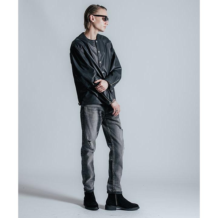 2026 春夏 先行予約 2月中旬〜下旬入荷予定 クライミー カーディガン CRIMIE LAMB LEATHER RIDERS CARDIGAN 送料無料の画像