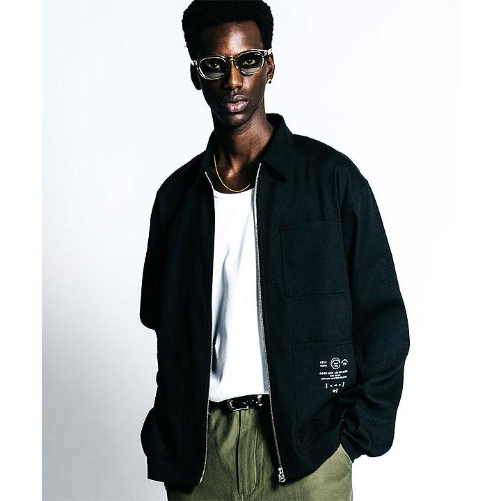CRIMIE クライミー　トラックジャケット　XL CRIMIE（クライミー） SALE セール CRIMIE ZIP LINEN OX SHIRT JACKET