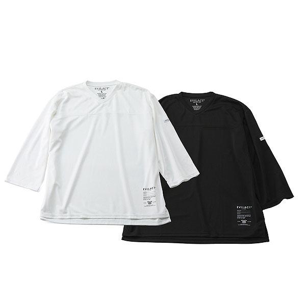 イーブルアクト Tシャツ EVILACT 2PACK TECH QS メンズ 7分袖 パックT