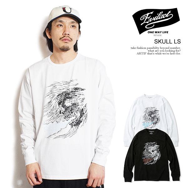 SALE セール イーブルアクト Tシャツ EVILACT SKULL LS メンズ 長袖