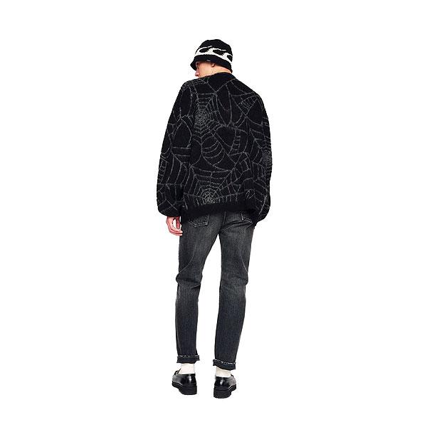 イーブルアクト カーディガン EVILACT SPIDER CARDIGAN メンズ ニット