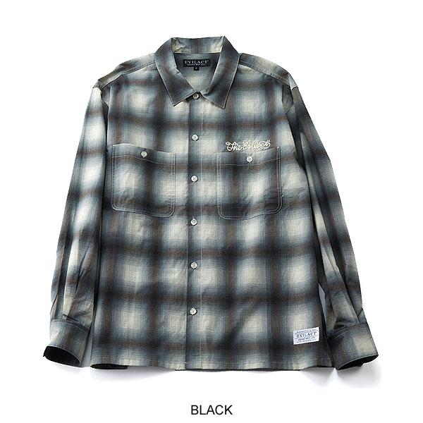20％OFF SALE セール イーブルアクト シャツ EVILACT OMBLE SHIRT