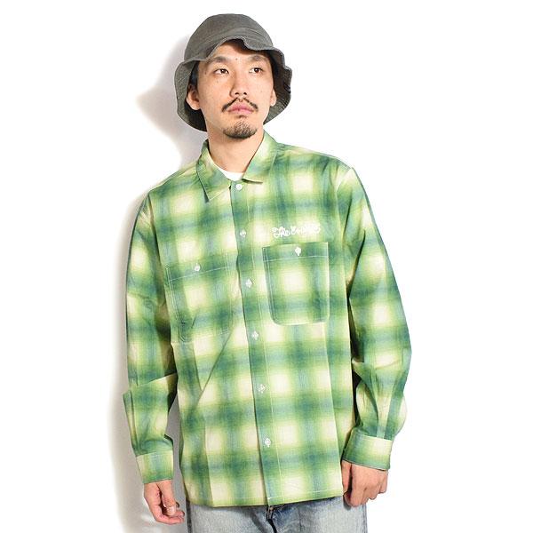 イーブルアクト シャツ EVILACT OMBLE SHIRT メンズ 長袖