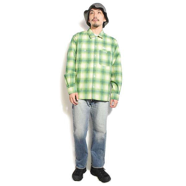 EVILACT OMBLE SHIRT green 長袖シャツ 【公式通販】